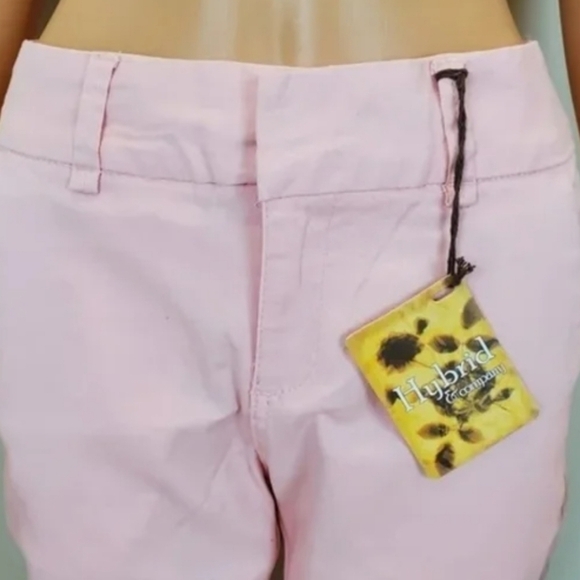 Hybrid & Company Flat Front Stretch Trousers Chino Pants - Picture 6 of 8